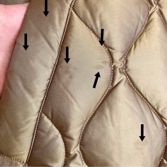 Miss Sixty Quilted Diamond Pattern Duck Down Jacket With Loose Fit - Picture 16 of 17